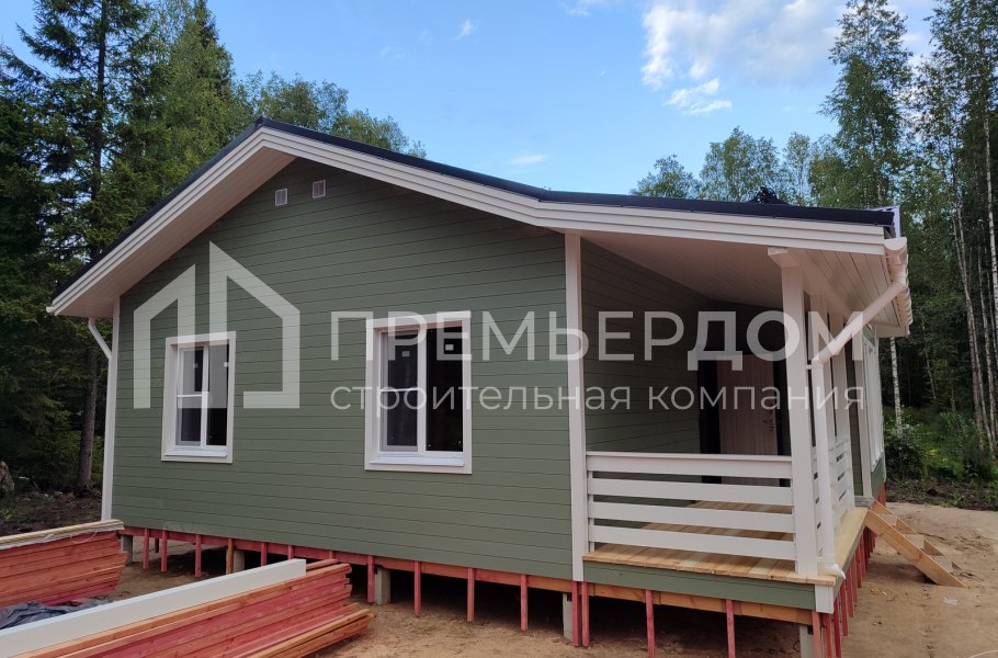 Фото со стройплощадок - Каркасный дом 9х10 м.