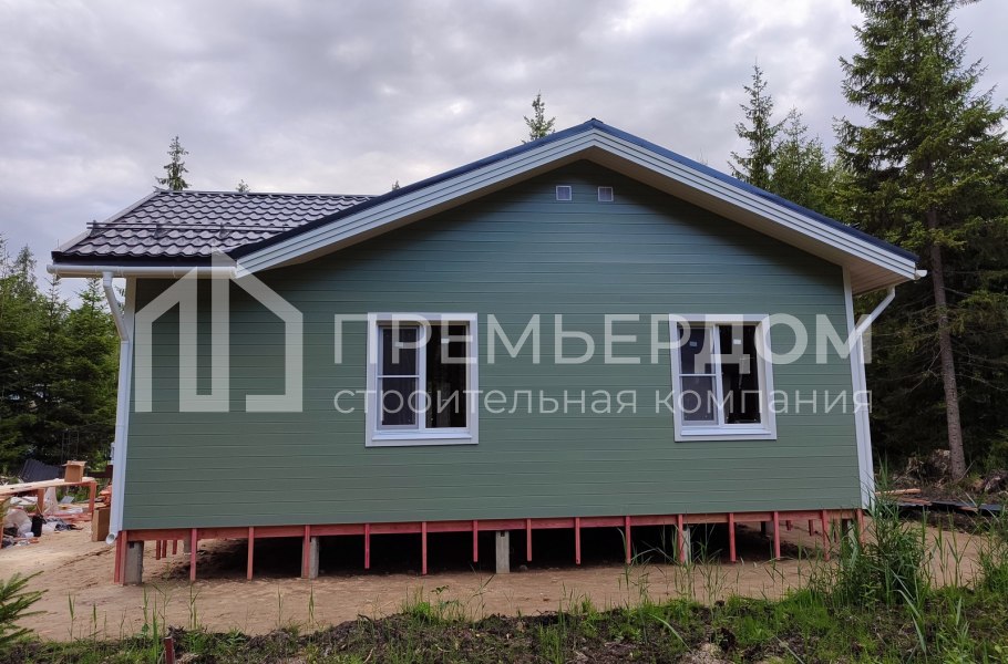 Фото со стройплощадок - Каркасный дом 9х10 м.