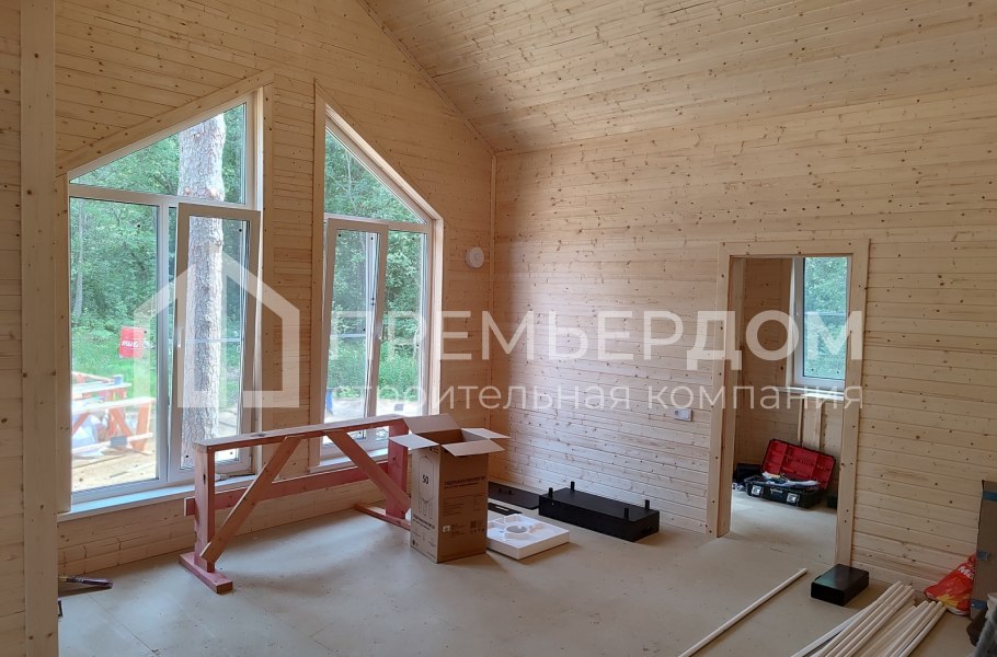 Фото со стройплощадок - Каркасный дом 8х10 м.