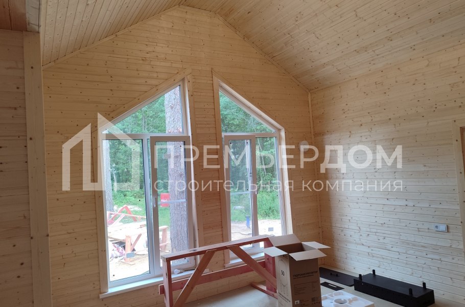Фото со стройплощадок - Каркасный дом 8х10 м.