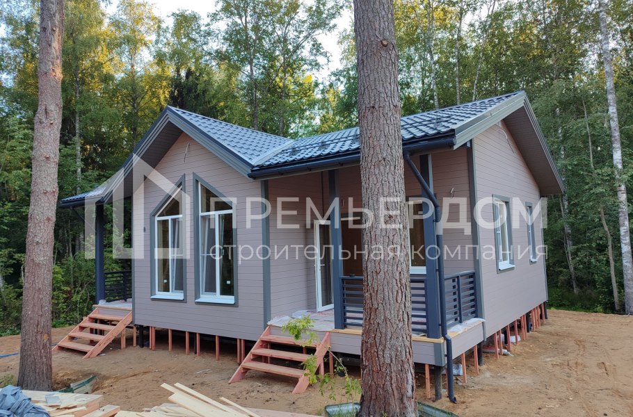 Фото со стройплощадок - Каркасный дом 8х10 м.