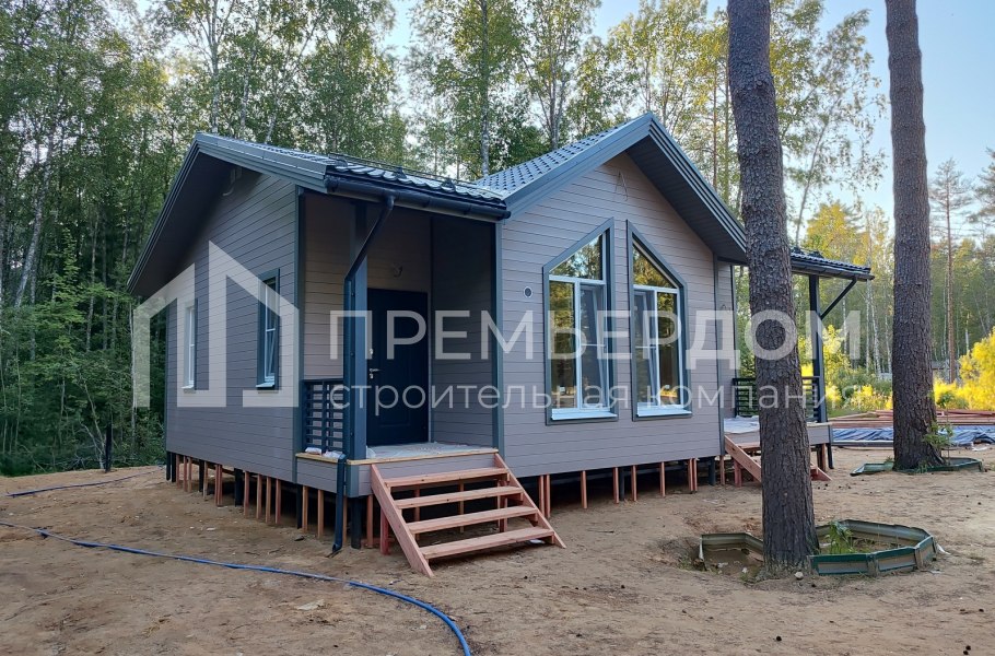 Фото со стройплощадок - Каркасный дом 8х10 м.