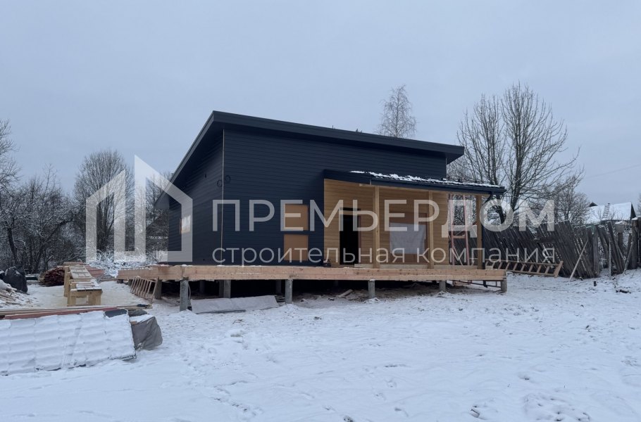 Фото со стройплощадок - Каркасный дом 10х11 м.