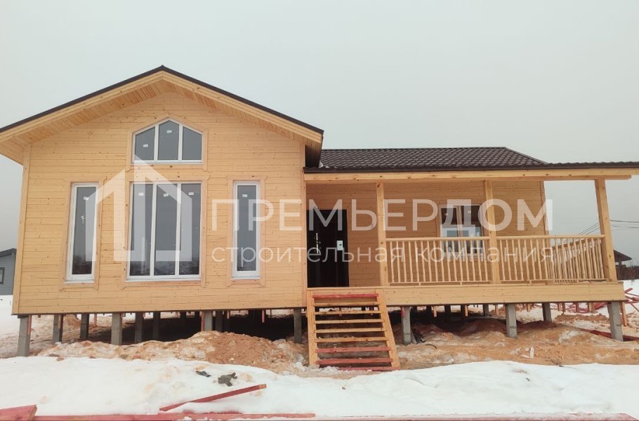 Фото со стройплощадок - Каркасный дом 12х10 м.