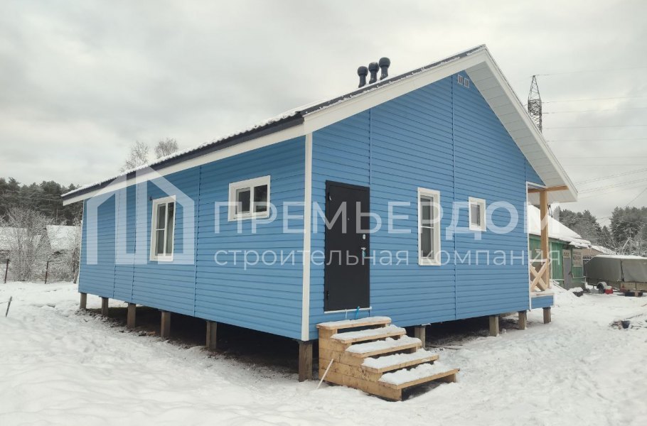 Фото со стройплощадок - Каркасный дом 9х12 м.