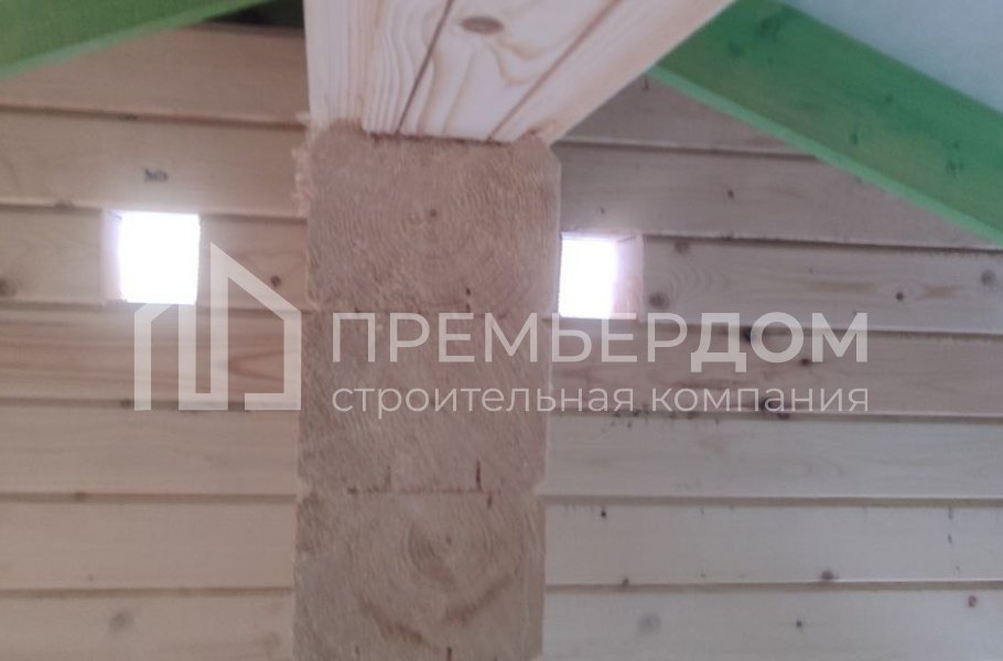 Фото со стройплощадок - Дом из бруса 11,9х8,5 м.