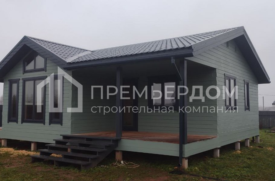 Фото со стройплощадок - Дом из бруса 8,5х11 м.