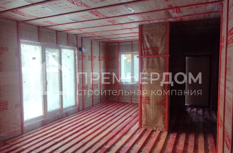 Фото со стройплощадок - Каркасный дом 7,5х12 м. 