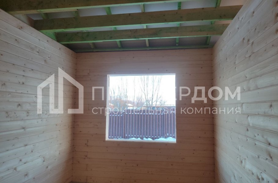 Фото со стройплощадок - Дом из бруса 11,9х8,5 м.