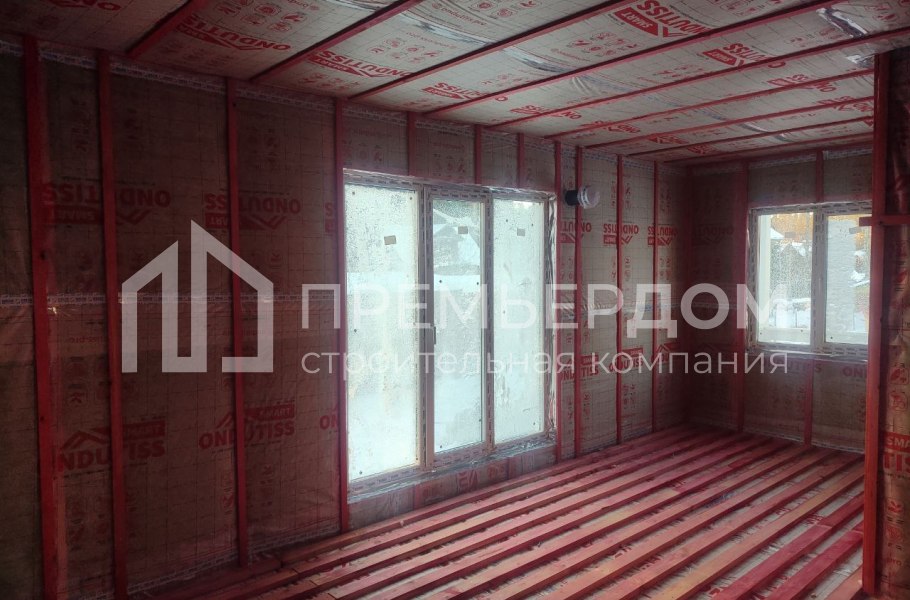 Фото со стройплощадок - Каркасный дом 7,5х12 м. 