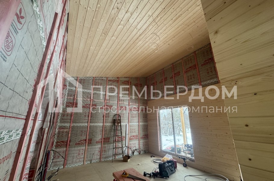 Фото со стройплощадок - Каркасный дом 10х11 м.