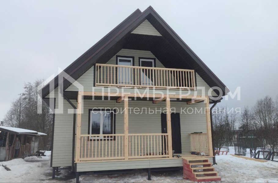 Фото со стройплощадок - Каркасный дом 8х11 м.