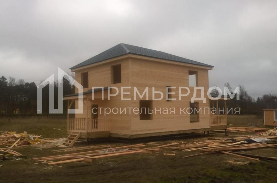 Фото со стройплощадок - Каркасный дом 8х10 м.