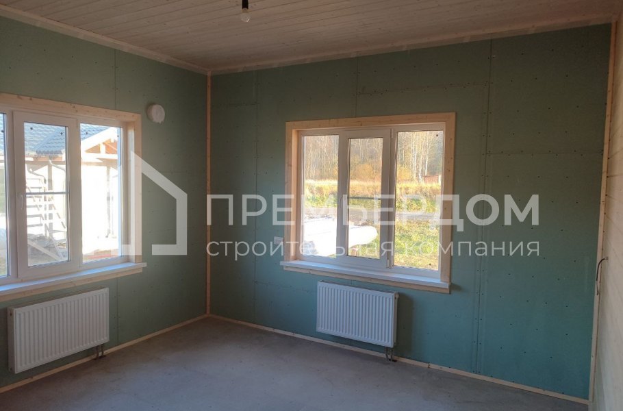Фото со стройплощадок - Каркасный дом 11,7х11,5 м.