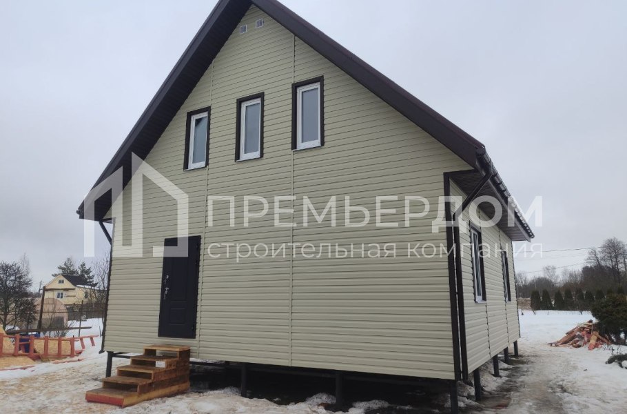 Фото со стройплощадок - Каркасный дом 8х11 м.