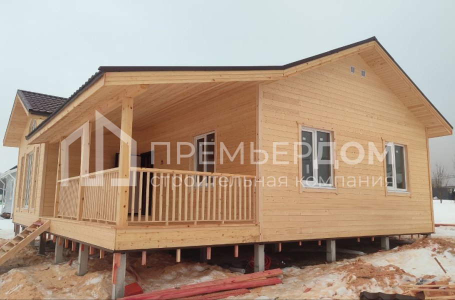 Фото со стройплощадок - Каркасный дом 12х10 м.