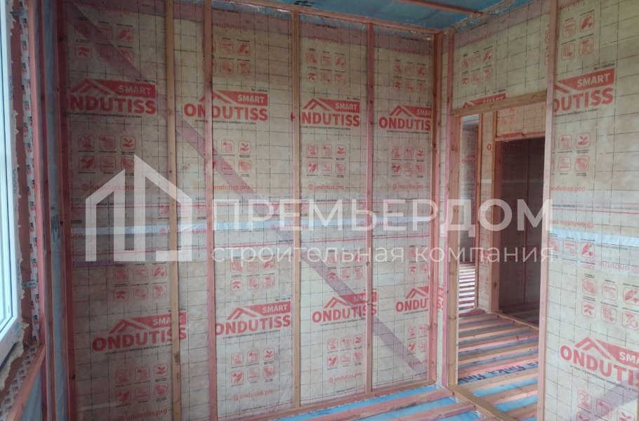 Фото со стройплощадок - Каркасный дом 13,5×11 м.