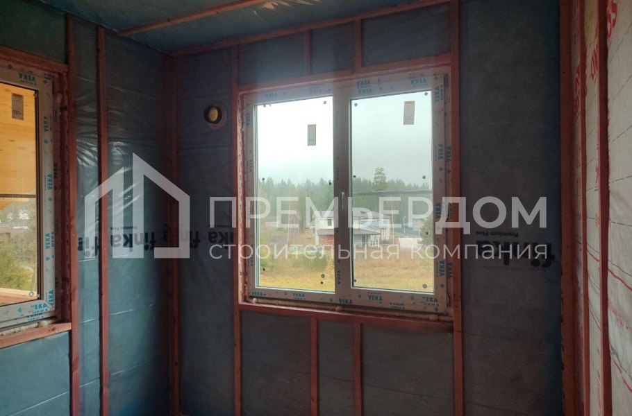 Фото со стройплощадок - Каркасный дом 13,5×11 м.