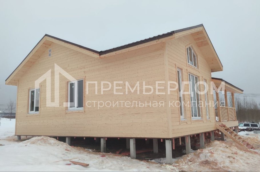 Фото со стройплощадок - Каркасный дом 12х10 м.