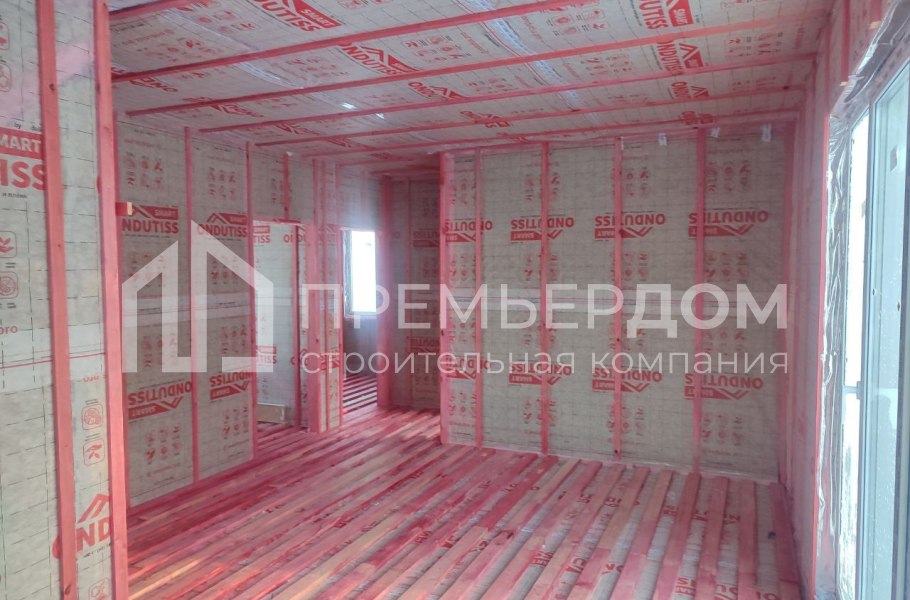 Фото со стройплощадок - Каркасный дом 7,5х12 м. 