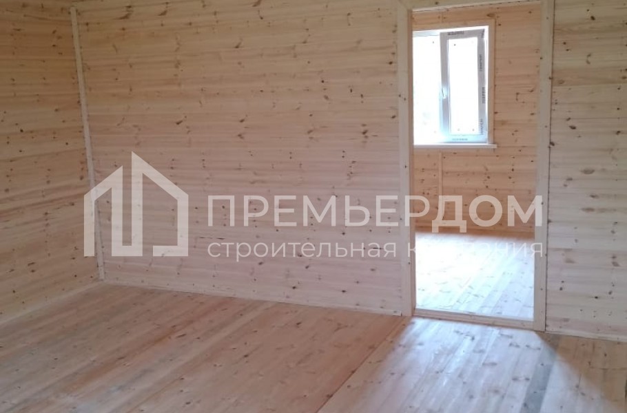 Фото со стройплощадок - Дом из бруса 6x8 м.