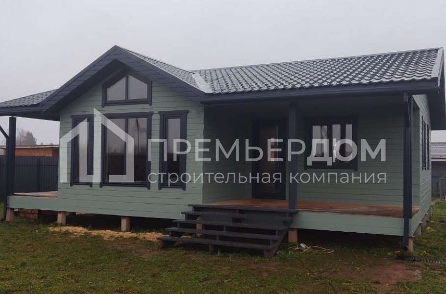 Фото со стройплощадок - Дом из бруса 8,5х11 м.