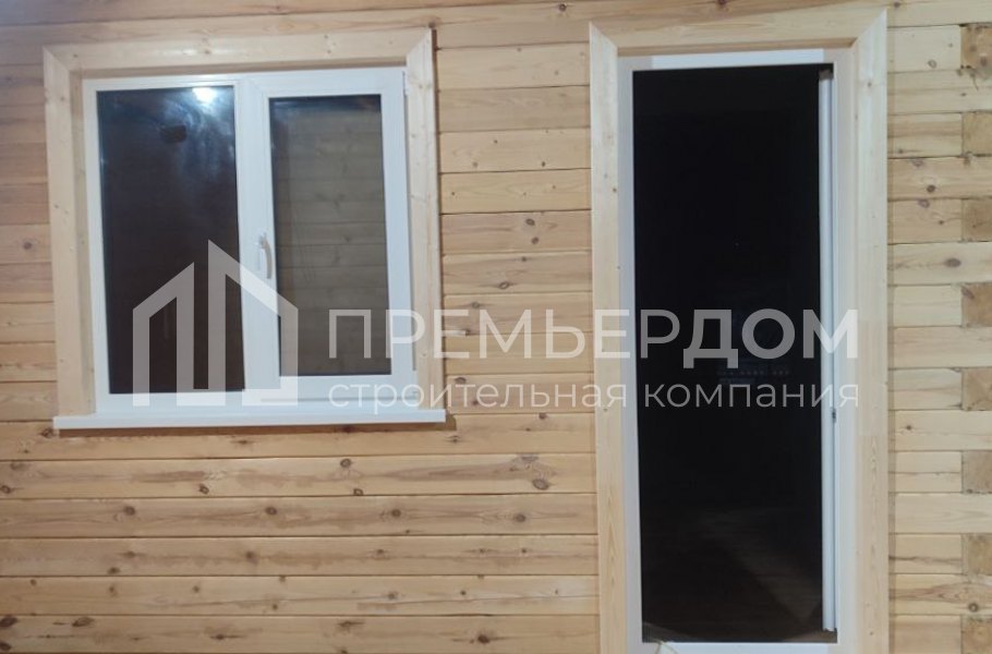 Фото со стройплощадок - Дом из бруса 8,5х11 м.