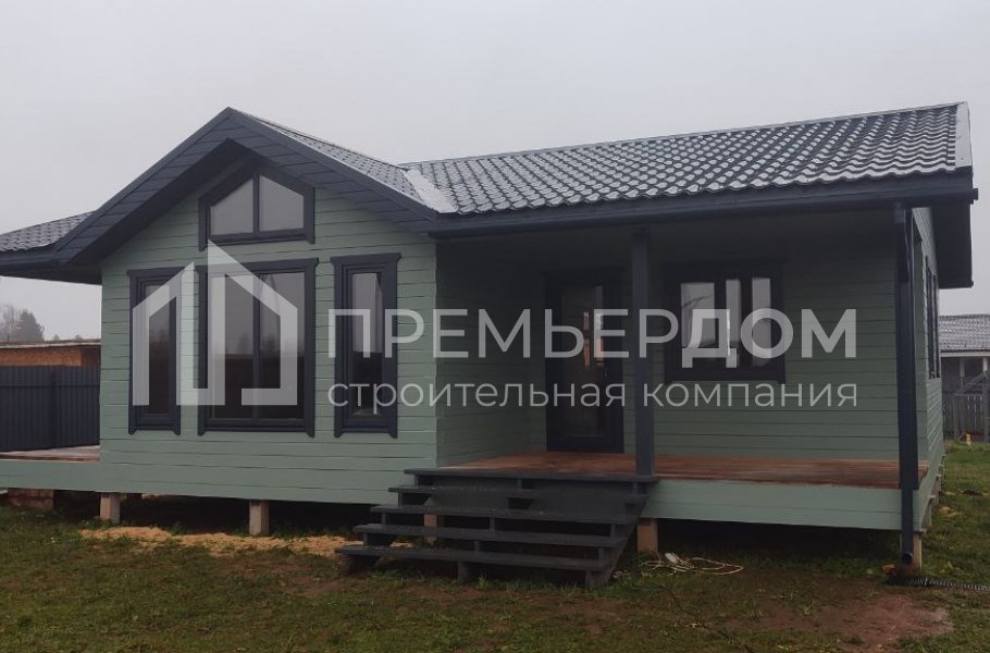 Фото со стройплощадок - Дом из бруса 8,5х11 м.