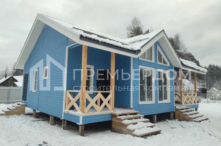 Фото со стройплощадок - Каркасный дом 9х12 м.