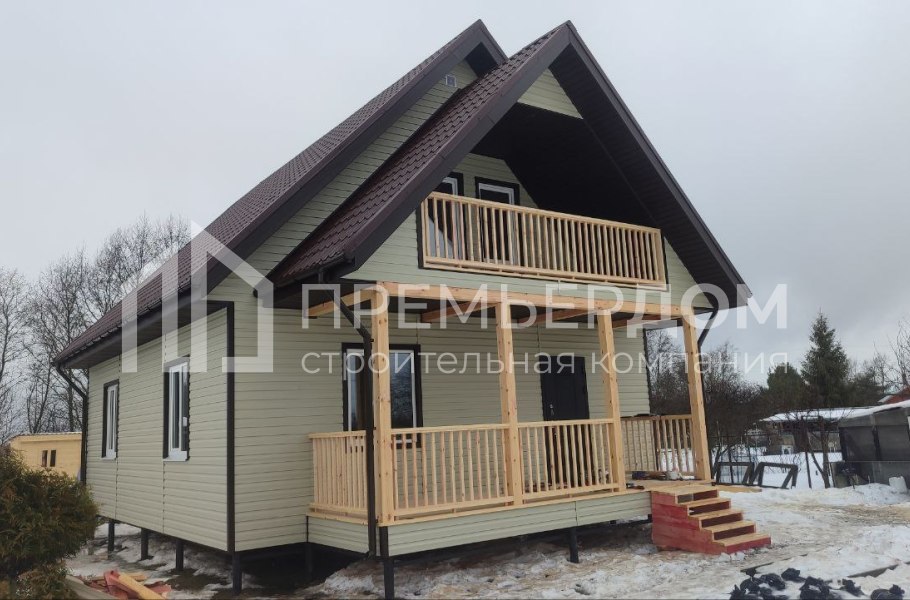 Фото со стройплощадок - Каркасный дом 8х11 м.