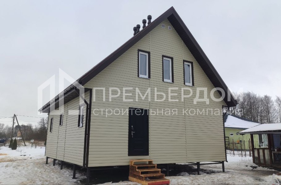 Фото со стройплощадок - Каркасный дом 8х11 м.