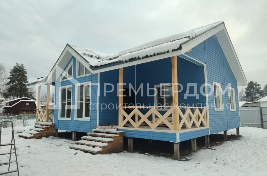 Фото со стройплощадок - Каркасный дом 9х12 м.