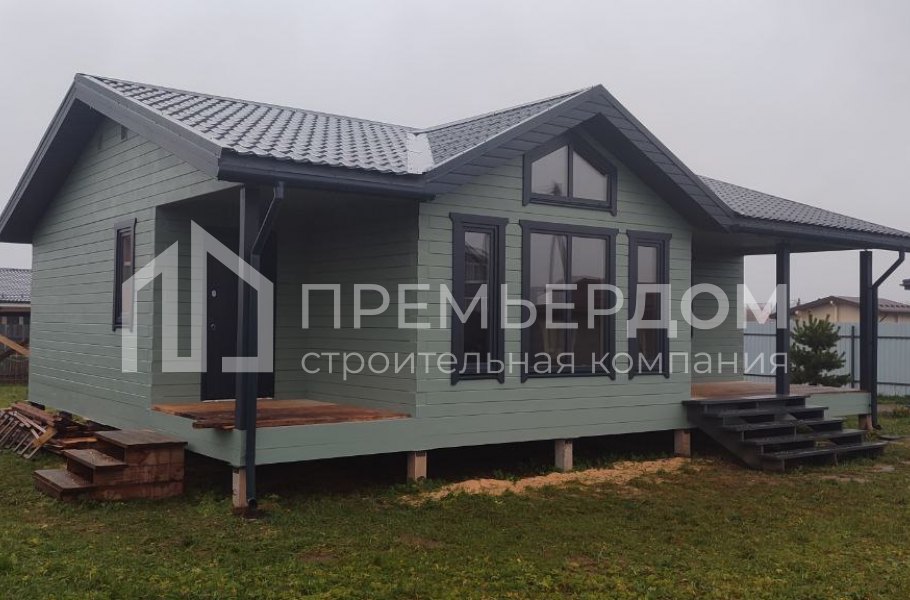 Фото со стройплощадок - Дом из бруса 8,5х11 м.