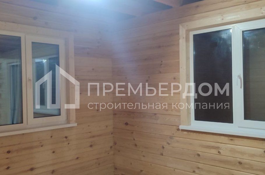 Фото со стройплощадок - Дом из бруса 8,5х11 м.