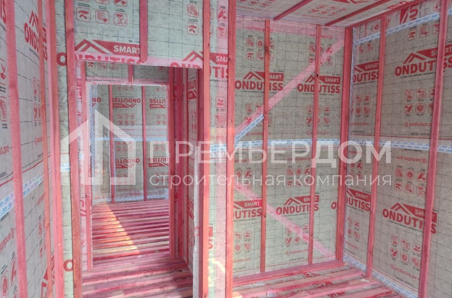 Фото со стройплощадок - Каркасный дом 7,5х12 м. 