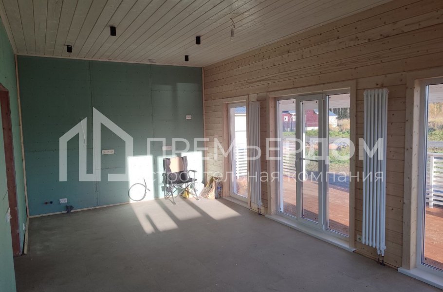 Фото со стройплощадок - Каркасный дом 11,7х11,5 м.