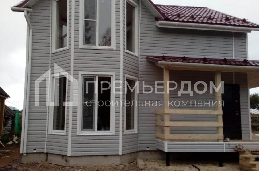 Фото со стройплощадок - Каркасный дом 8х10 м.