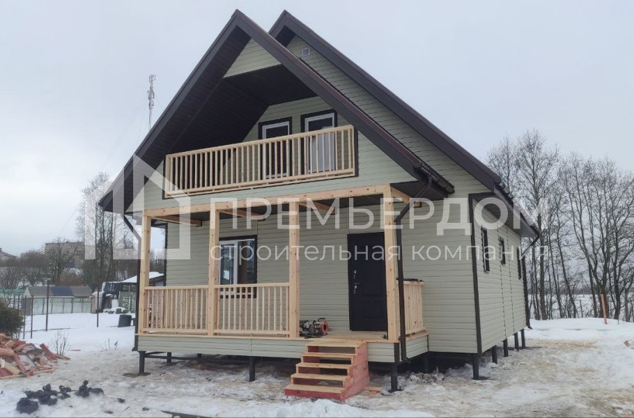 Фото со стройплощадок - Каркасный дом 8х11 м.