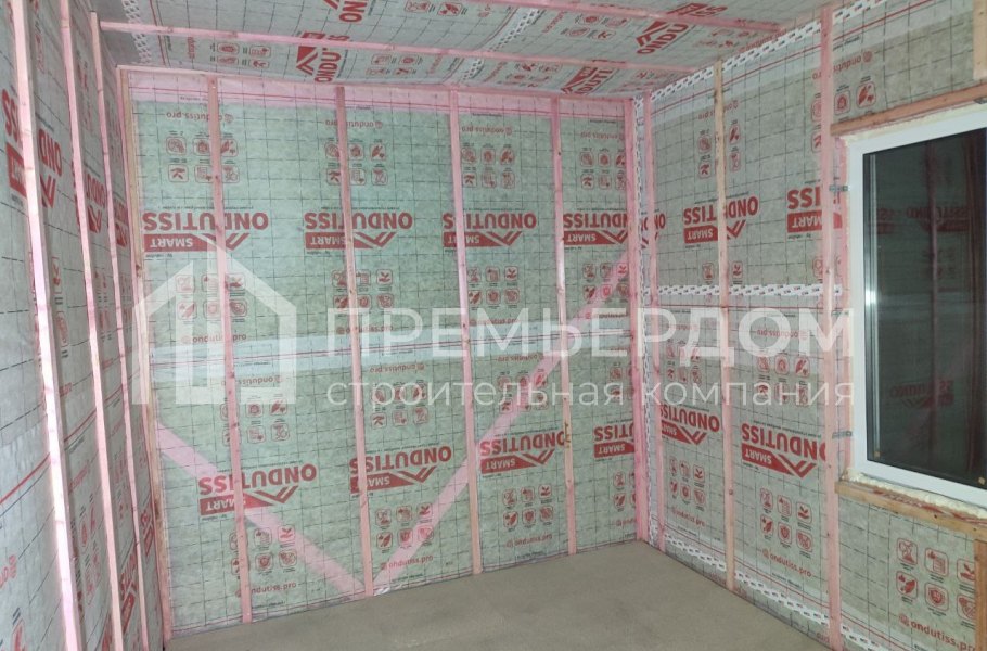 Фото со стройплощадок - Каркасный дом 9х12 м.