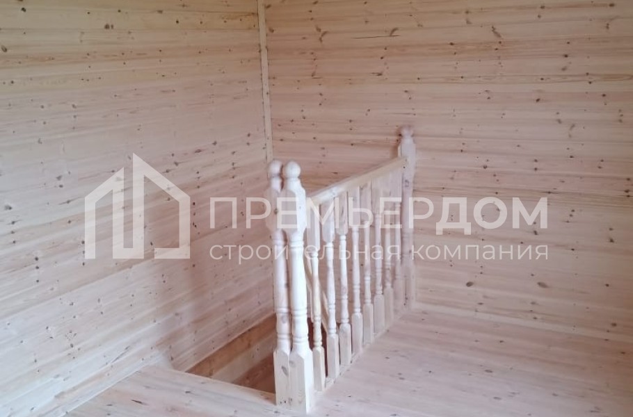 Фото со стройплощадок - Дом из бруса 6x8 м.