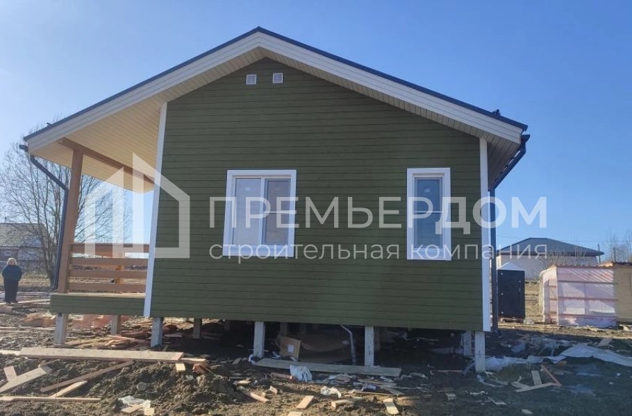 Фото со стройплощадок - Каркасный дом 8х10 м. 