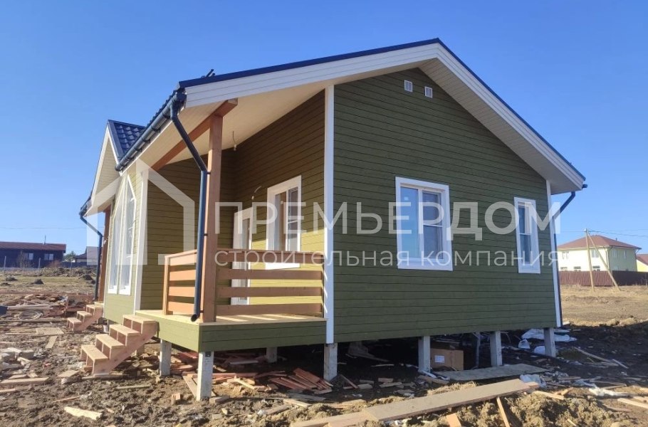 Фото со стройплощадок - Каркасный дом 8х10 м. 