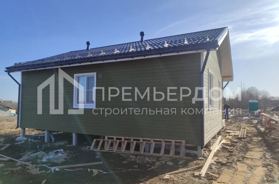 Фото со стройплощадок - Каркасный дом 8х10 м. 