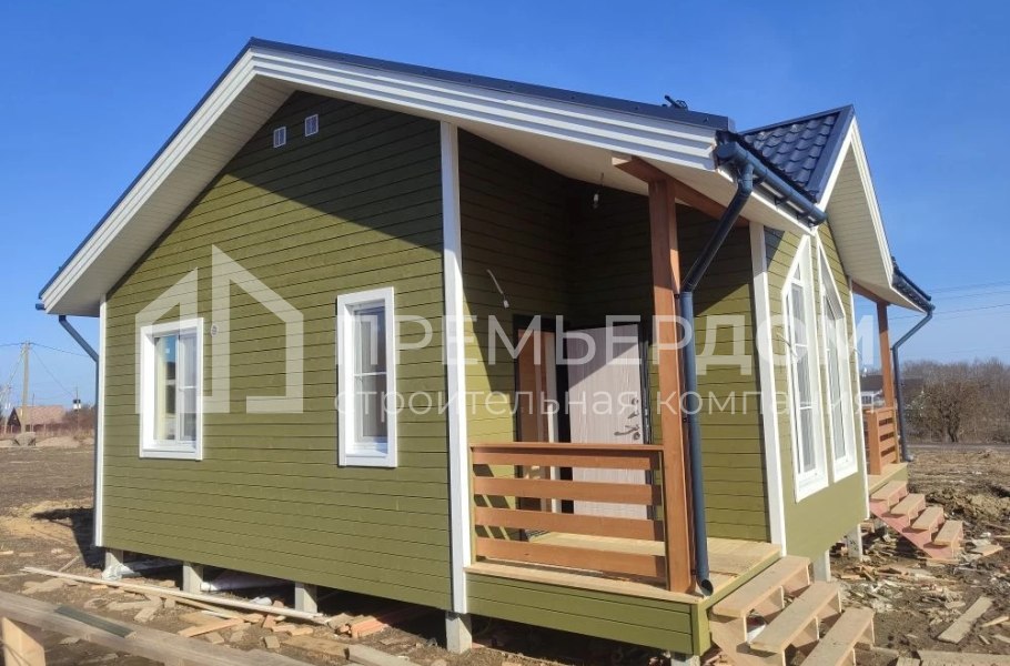 Фото со стройплощадок - Каркасный дом 8х10 м. 
