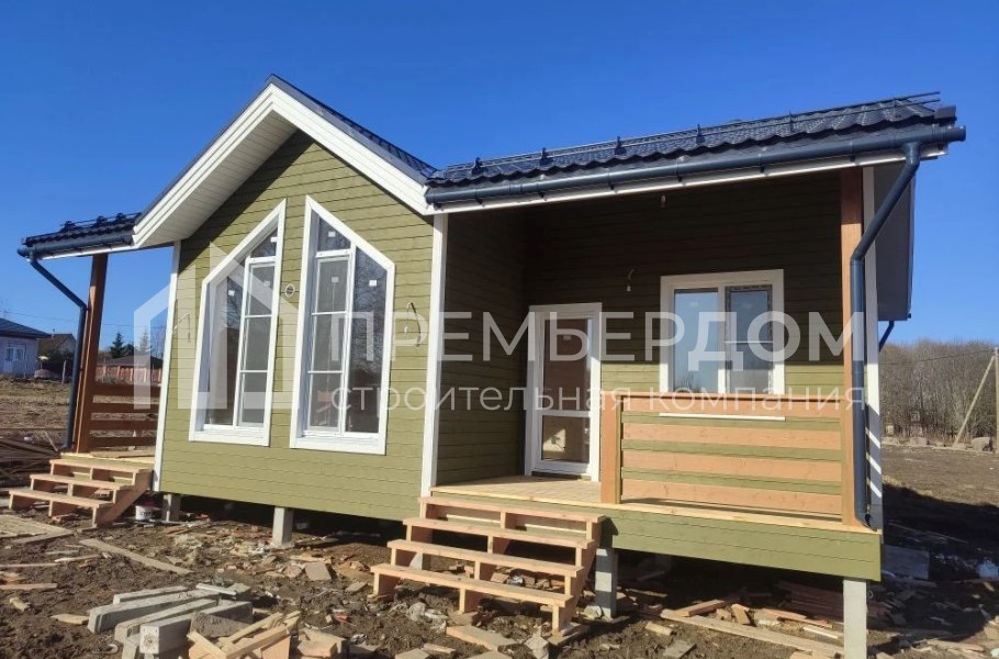 Фото со стройплощадок - Каркасный дом 8х10 м. 
