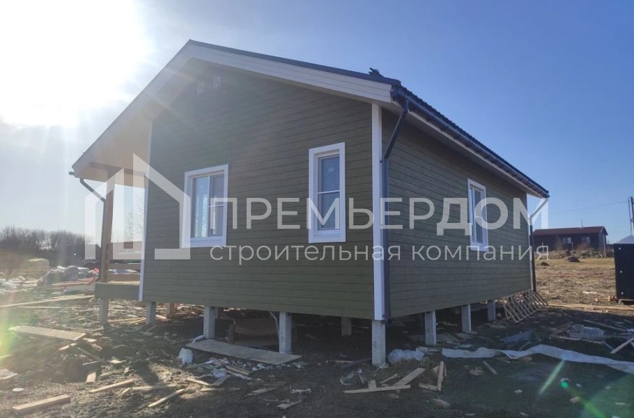 Фото со стройплощадок - Каркасный дом 8х10 м. 