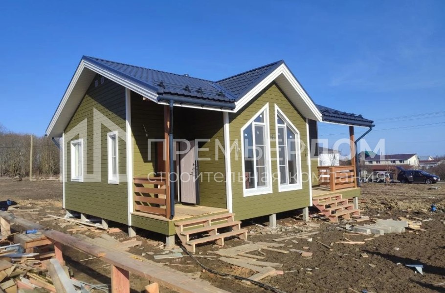 Фото со стройплощадок - Каркасный дом 8х10 м. 