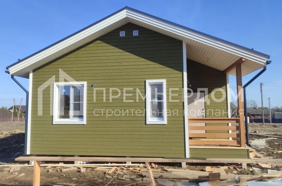 Фото со стройплощадок - Каркасный дом 8х10 м. 