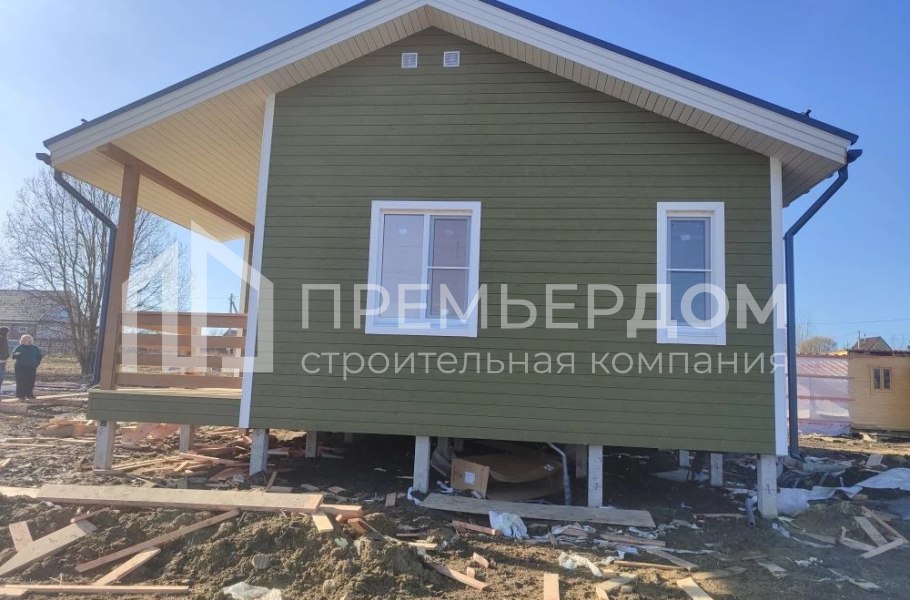 Фото со стройплощадок - Каркасный дом 8х10 м. 