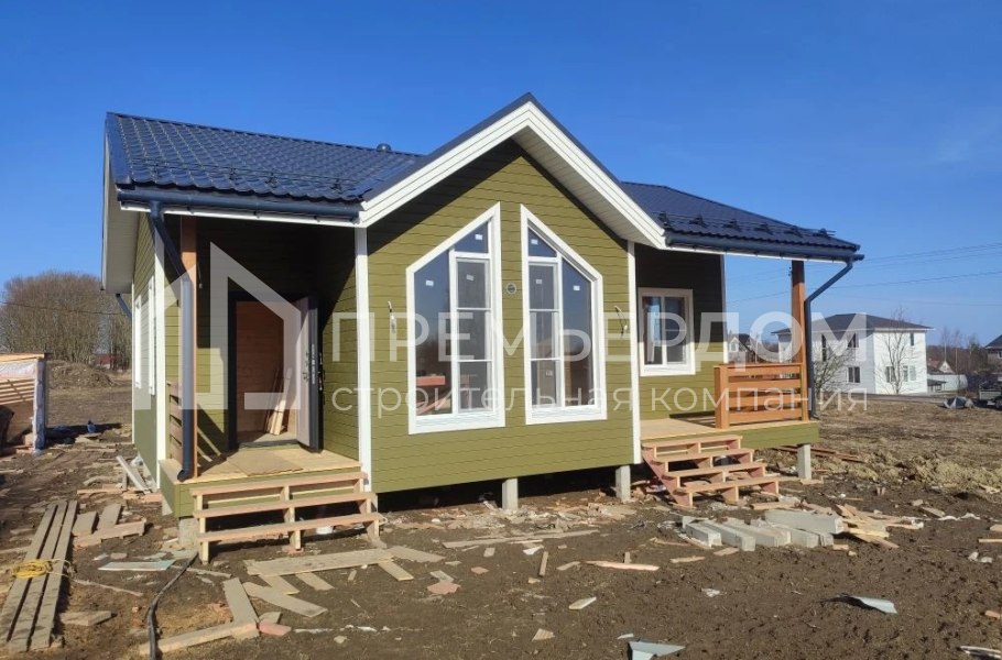 Фото со стройплощадок - Каркасный дом 8х10 м. 